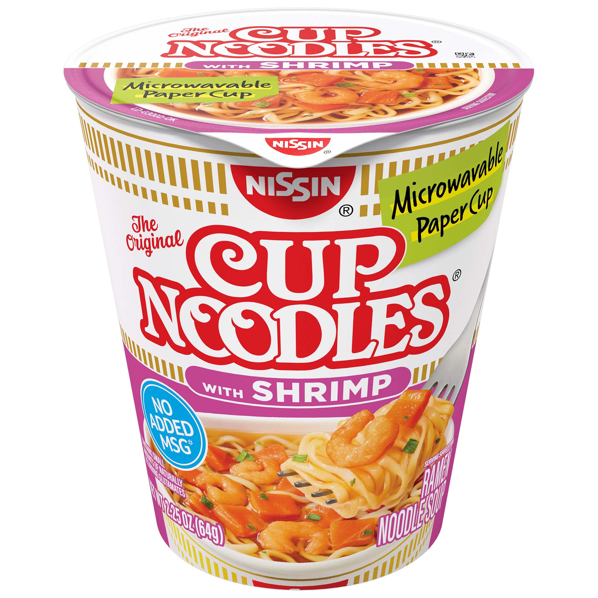 NISSIN FOODS CUP NOODLE SHRIMP         12/2.25 OZ
