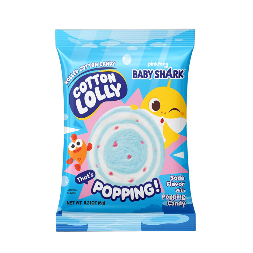 SRCH KEYWORD	SNAX COTTON LOLLY BABY SHARK POPPING  SODA FLAVOR 10/0.21 OZ